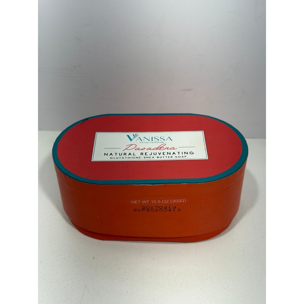 Vanissa Pasadena Natural Rejuvenating Glutathione Shea Butter Soap 10.5oz Bar